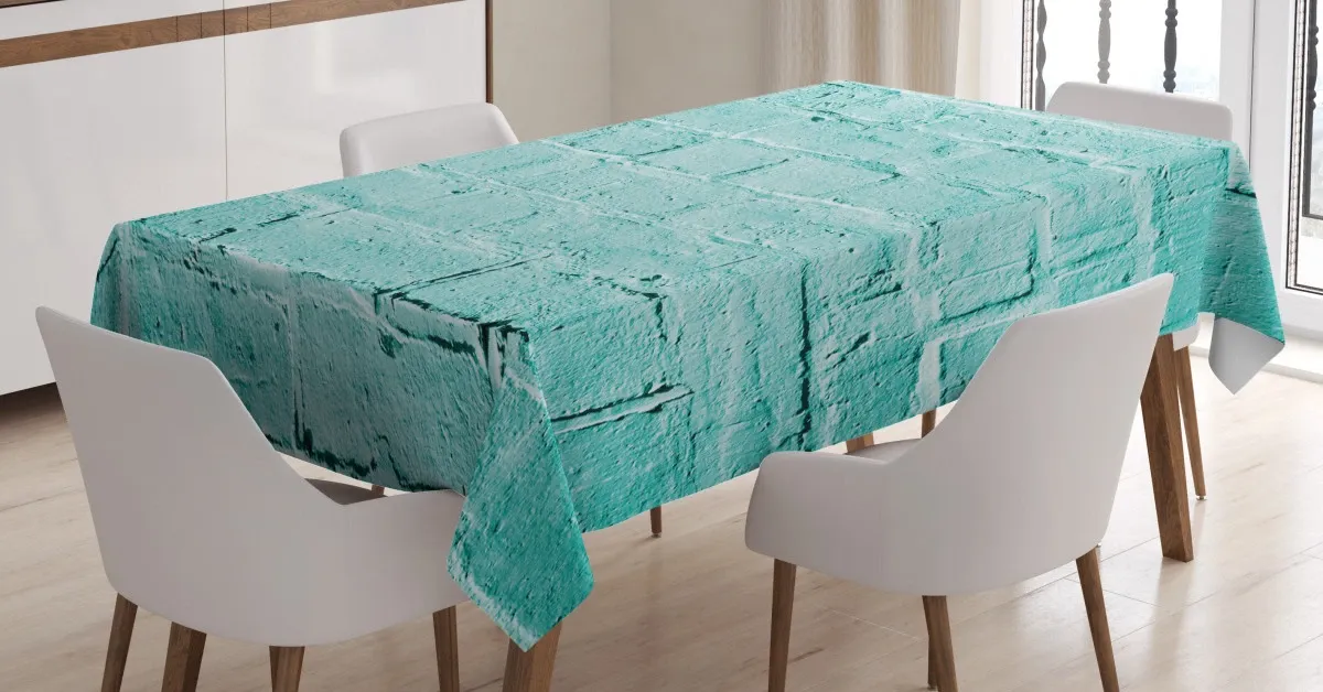 brick old wall vibrant 3d printed tablecloth table decor 3033