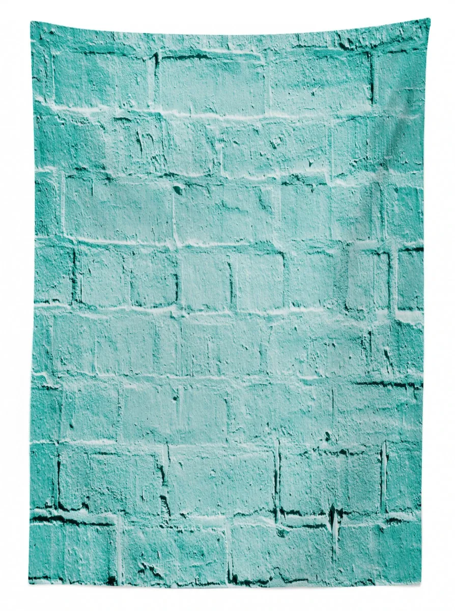 brick old wall vibrant 3d printed tablecloth table decor 8091