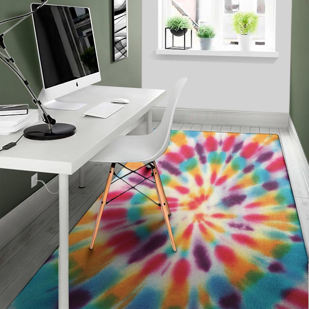 bright swirl tie dye print area rug floor decor 6093