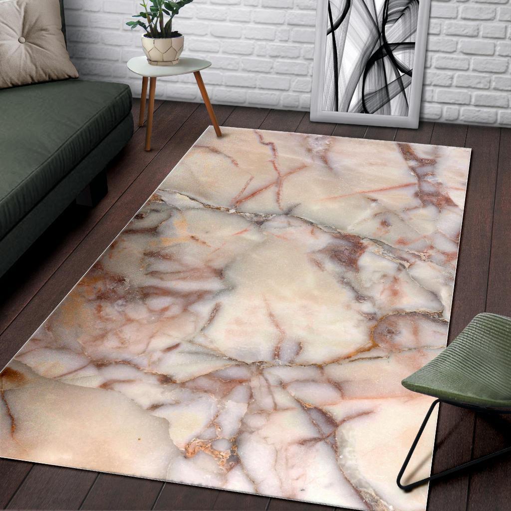 Brown Beige Marble Print Area Rug Floor Decor brown beige marble print area rug floor decor 1809