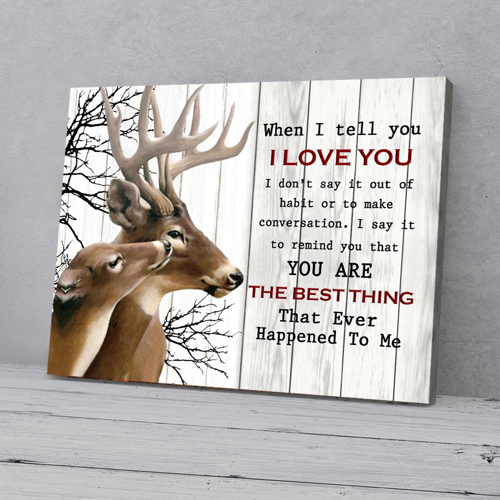 buck and doe canvas prints wall art decor 2555