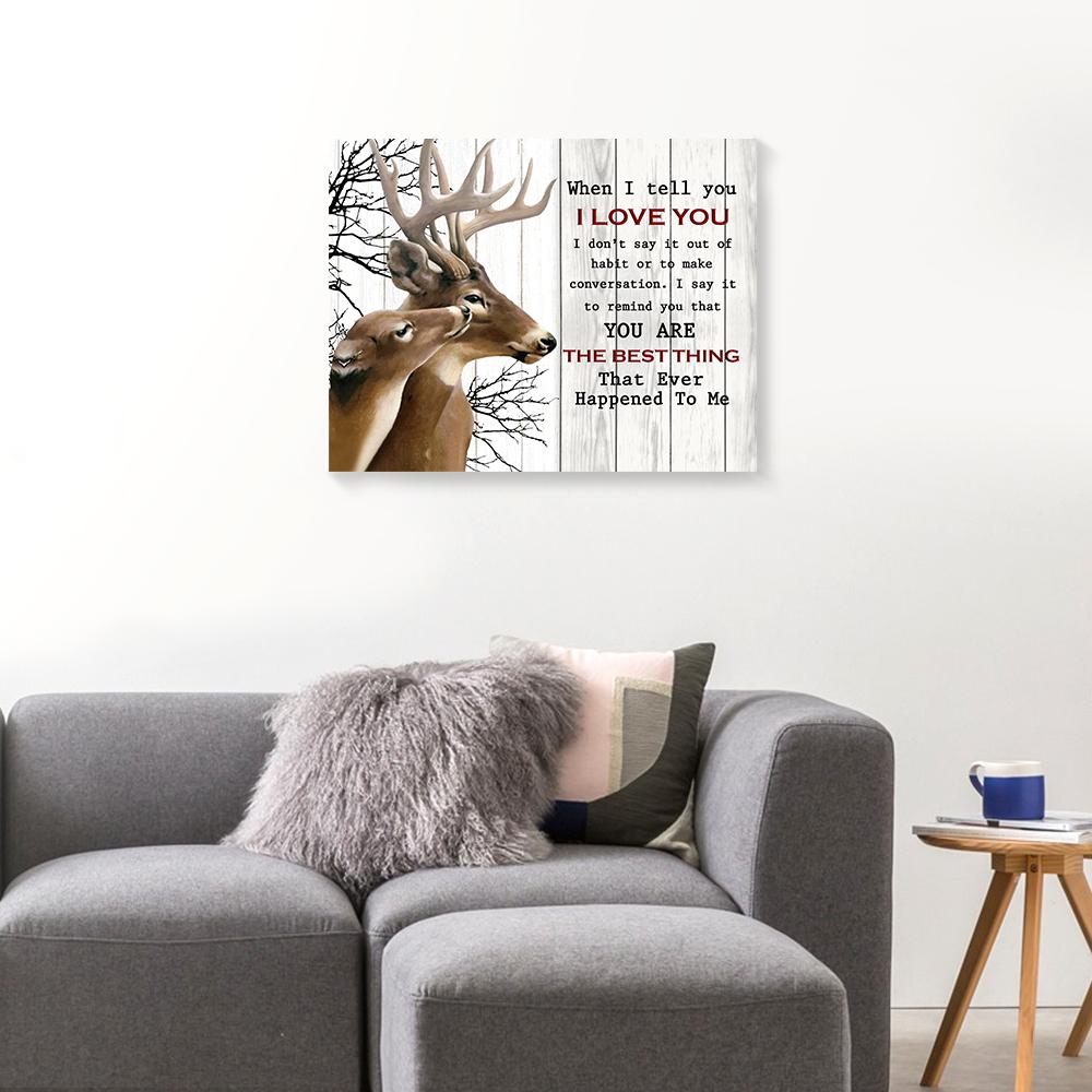 buck and doe canvas prints wall art decor 3998