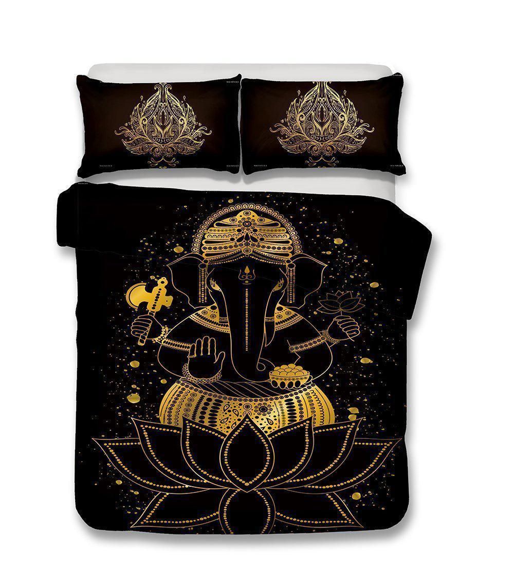buddha buddhist culture duvet cover set bedroom decor 8661