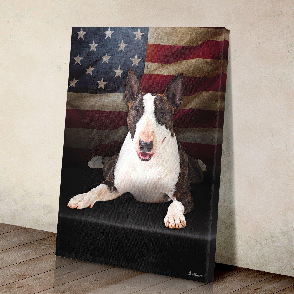 Bull Terrier Canvas Prints - Wall Art Decor bull terrier canvas prints wall art decor 8754