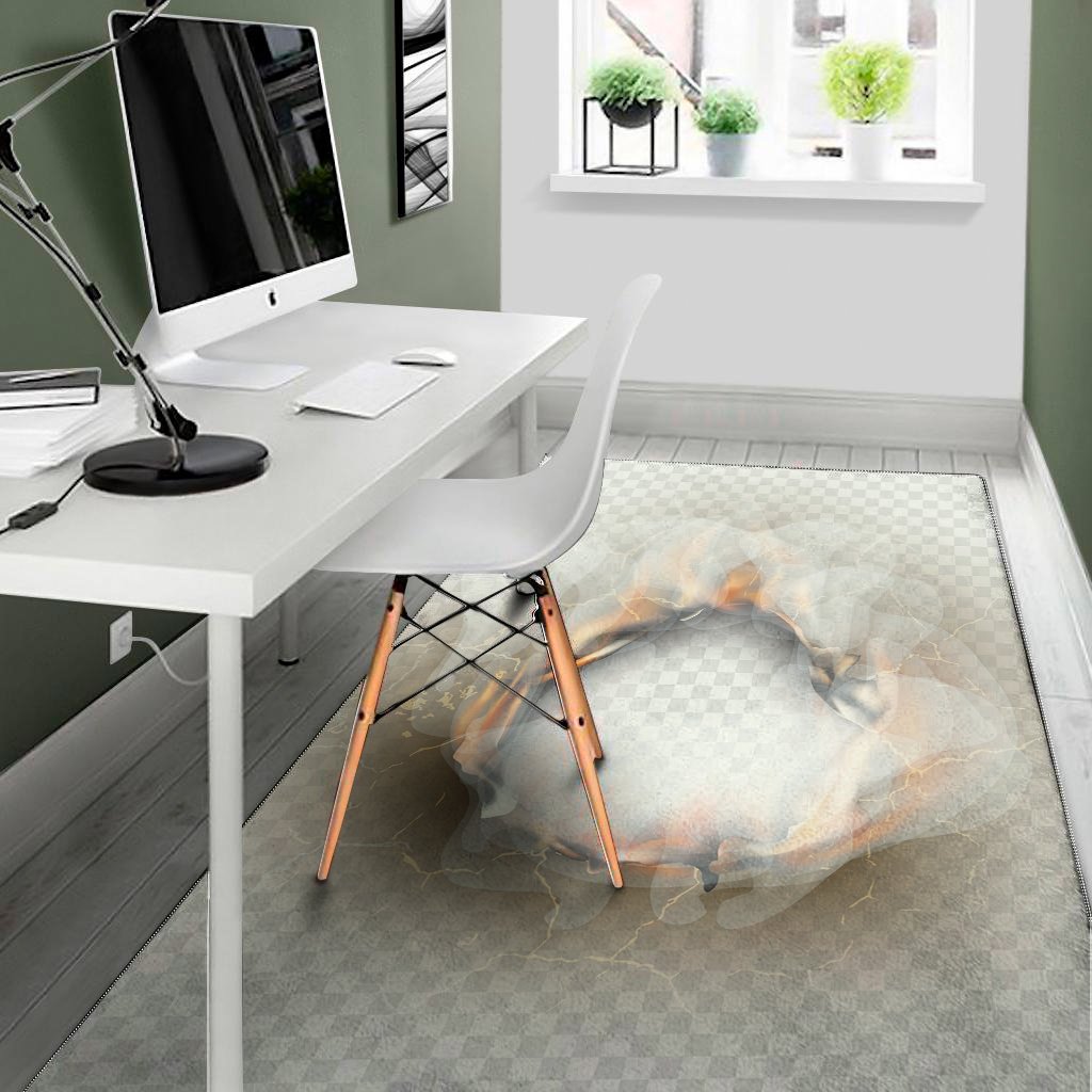 burning hole print area rug floor decor 4356