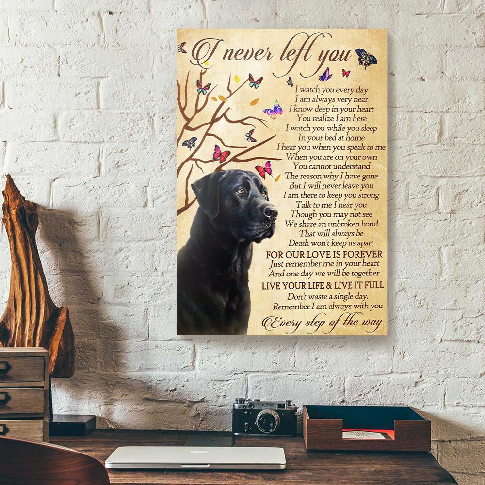 butterfly black labrador canvas prints wall art decor 2993