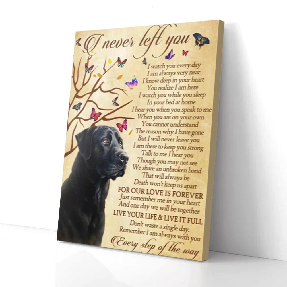 butterfly black labrador canvas prints wall art decor 6053