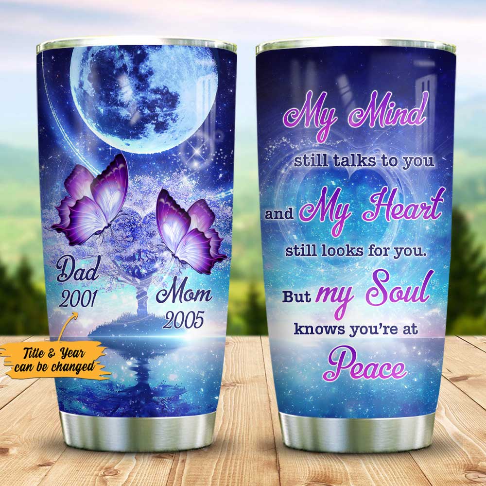 butterfly memory missing you customize personalized stainless steel tumbler 5717