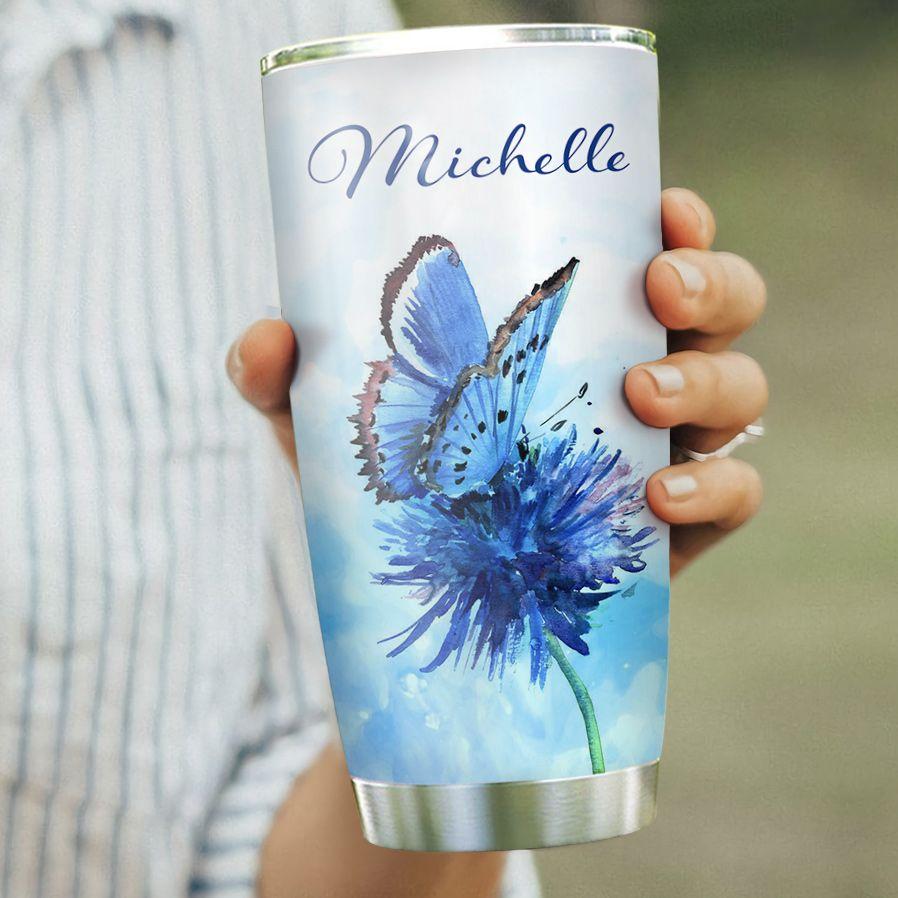Butterfly Mom Personalized Stainless Steel Tumbler butterfly mom personalized stainless steel tumbler 3116