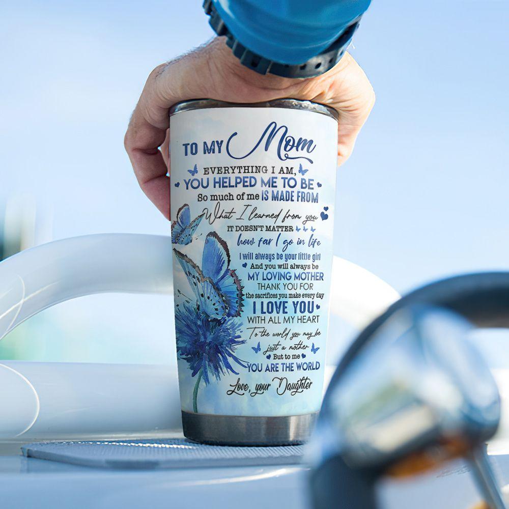 Butterfly Mom Personalized Stainless Steel Tumbler butterfly mom personalized stainless steel tumbler 6966