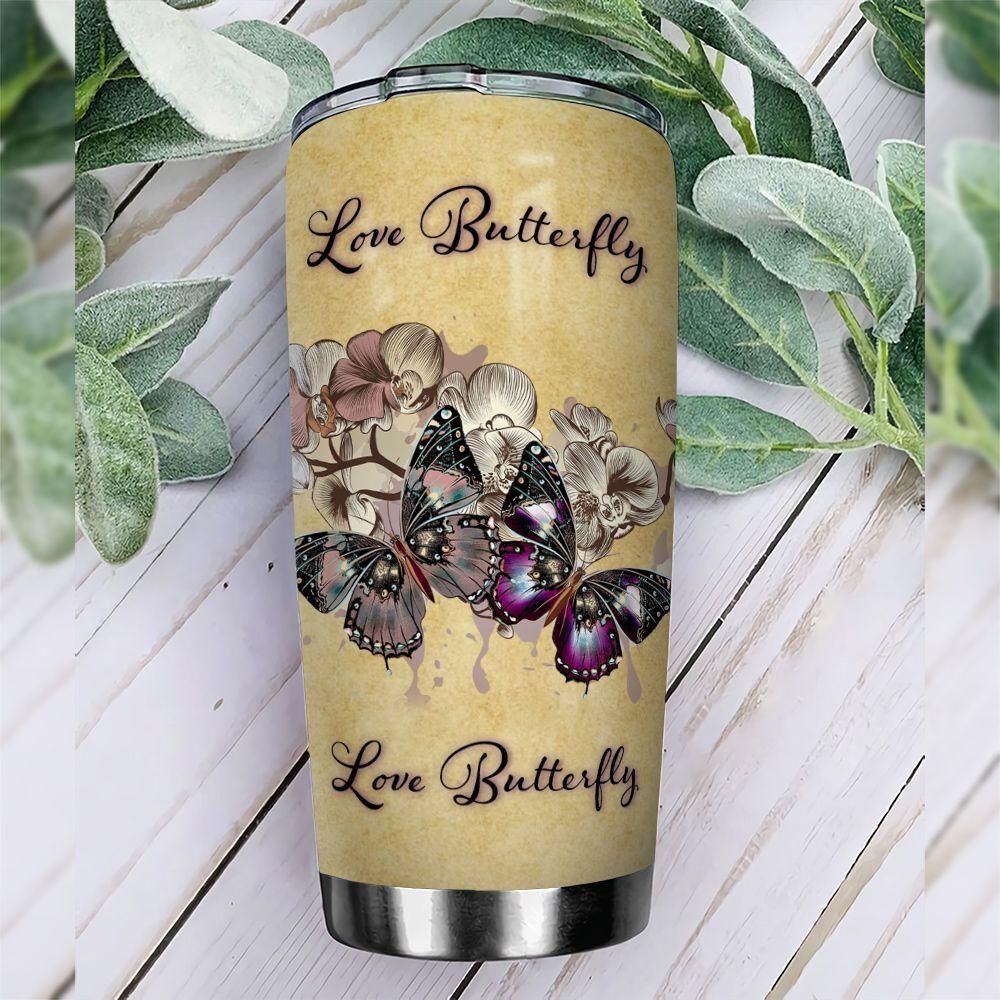 Butterfly Personalized Stainless Steel Tumbler butterfly personalized stainless steel tumbler 3333