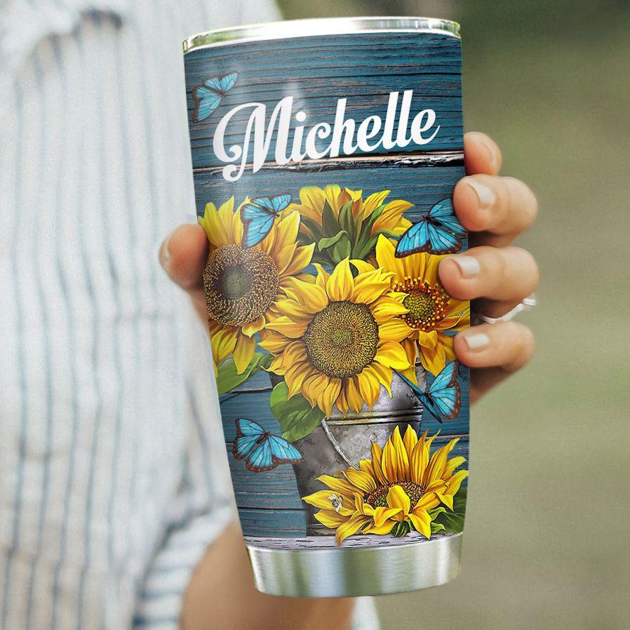 Butterfly Personalized Stainless Steel Tumbler butterfly personalized stainless steel tumbler 7993