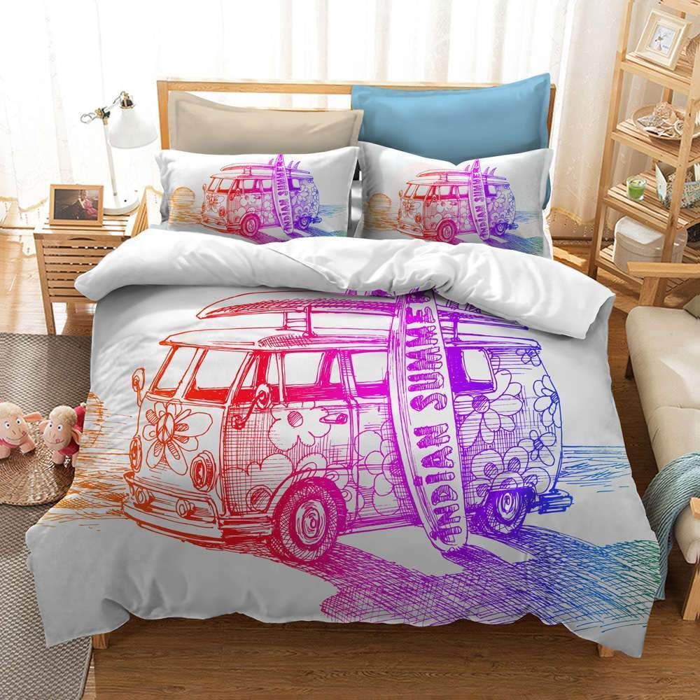 Butterfly Watercolor Peace Sign Printed Bedding Set Bedroom Decor butterfly watercolor peace sign printed bedding set bedroom decor 7368