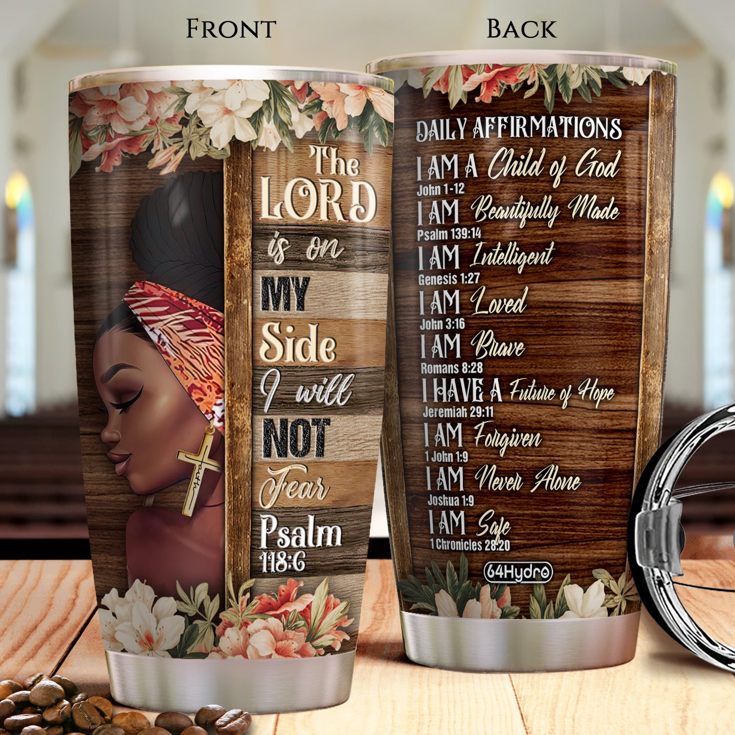 BW Lord On My Side Stainless Steel Tumbler bw lord on my side stainless steel tumbler 2679