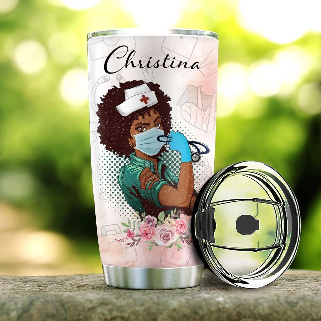 BW Nurse Personalized Stainless Steel Tumbler bw nurse personalized stainless steel tumbler 6651