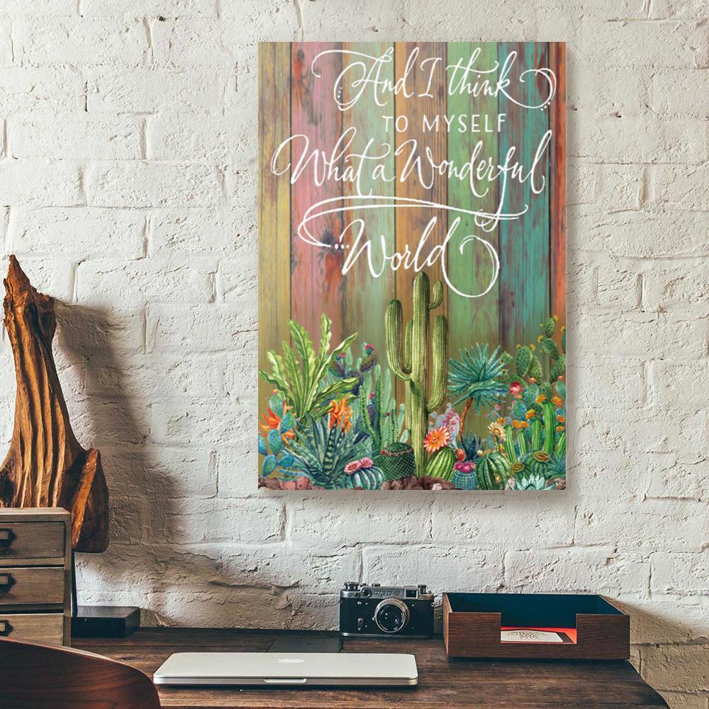 cactus canvas prints wall art decor 4034