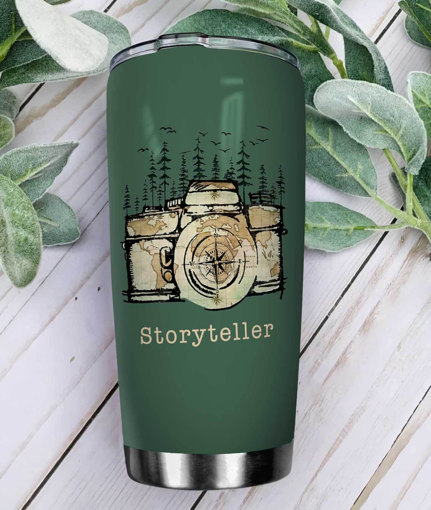 camera tell your story stainless steel tumbler 4007