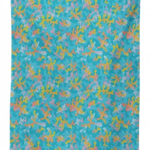 camouflage natural shapes 3d printed tablecloth table decor 8376