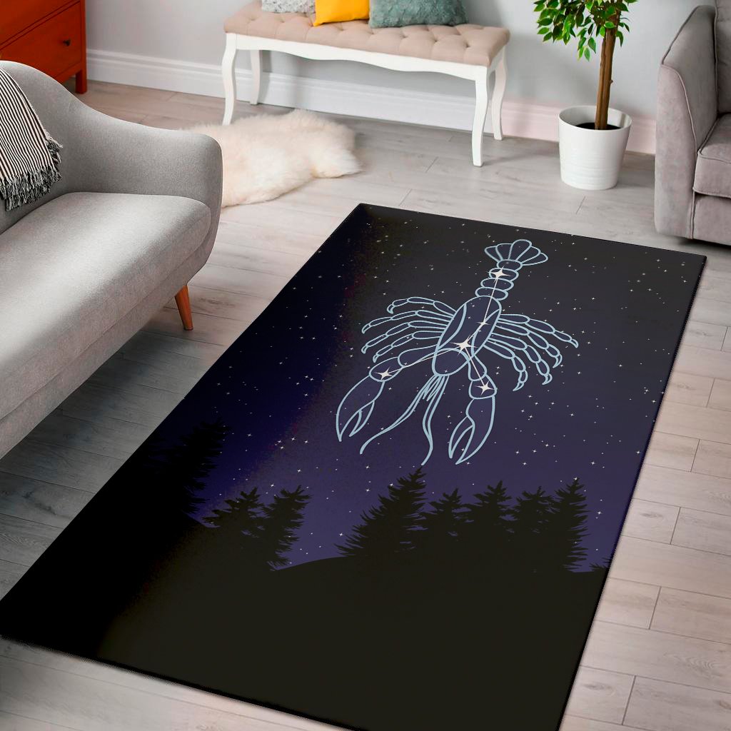 Cancer Constellation Print Area Rug Floor Decor cancer constellation print area rug floor decor 4262