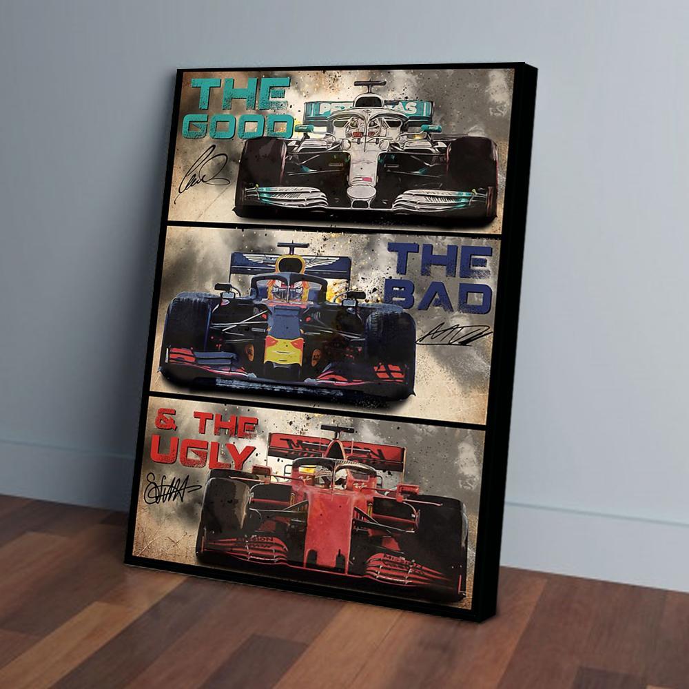car racing canvas prints wall art decor 3018