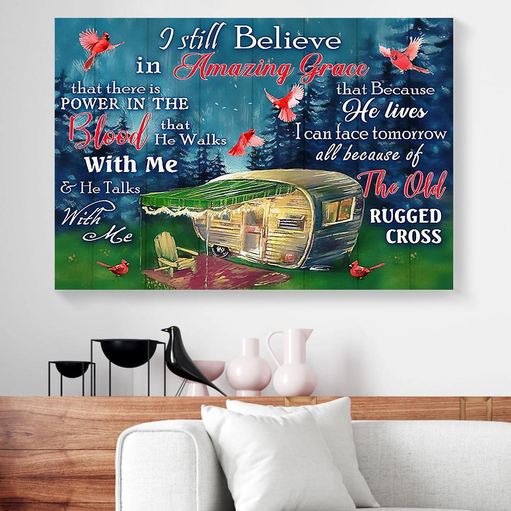 Cardinal Camping Canvas Prints - Wall Art Decor cardinal camping canvas prints wall art decor 6316
