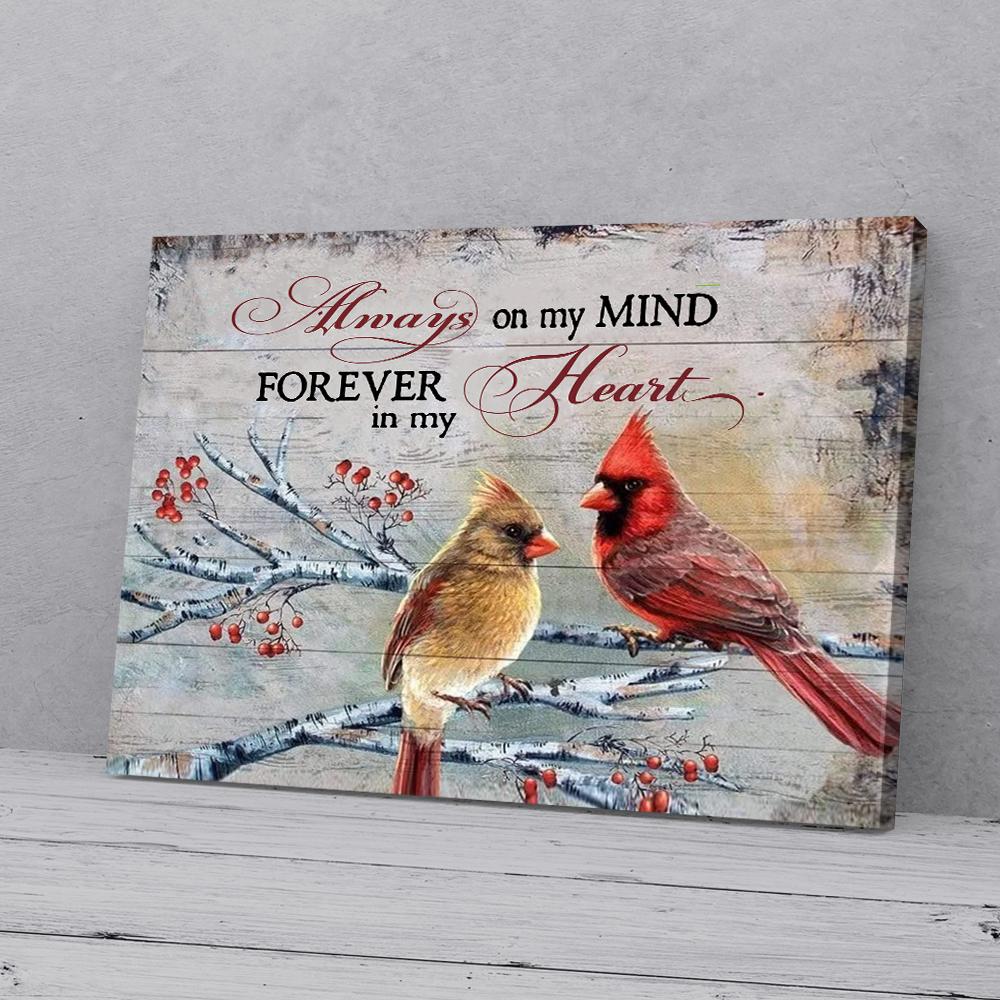 cardinal love canvas prints wall art decor pan04671 1213