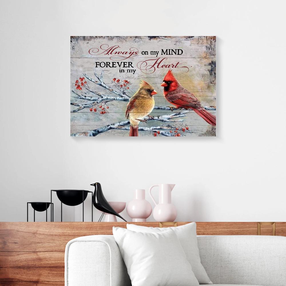 cardinal love canvas prints wall art decor pan04671 3568