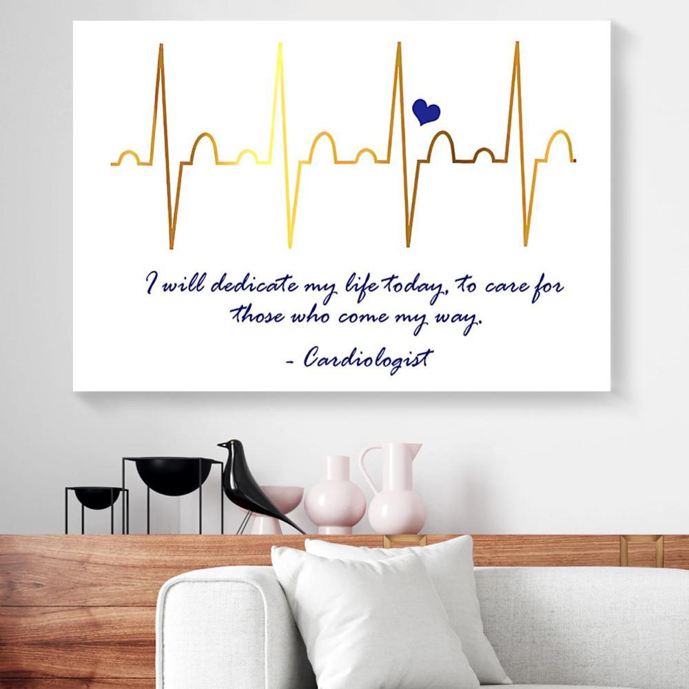 Cardiologist Dedication Canvas Prints - Wall Art Decor cardiologist dedication canvas prints wall art decor 8211