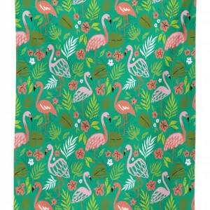 caribbean botany flamingos 3d printed tablecloth table decor 6451