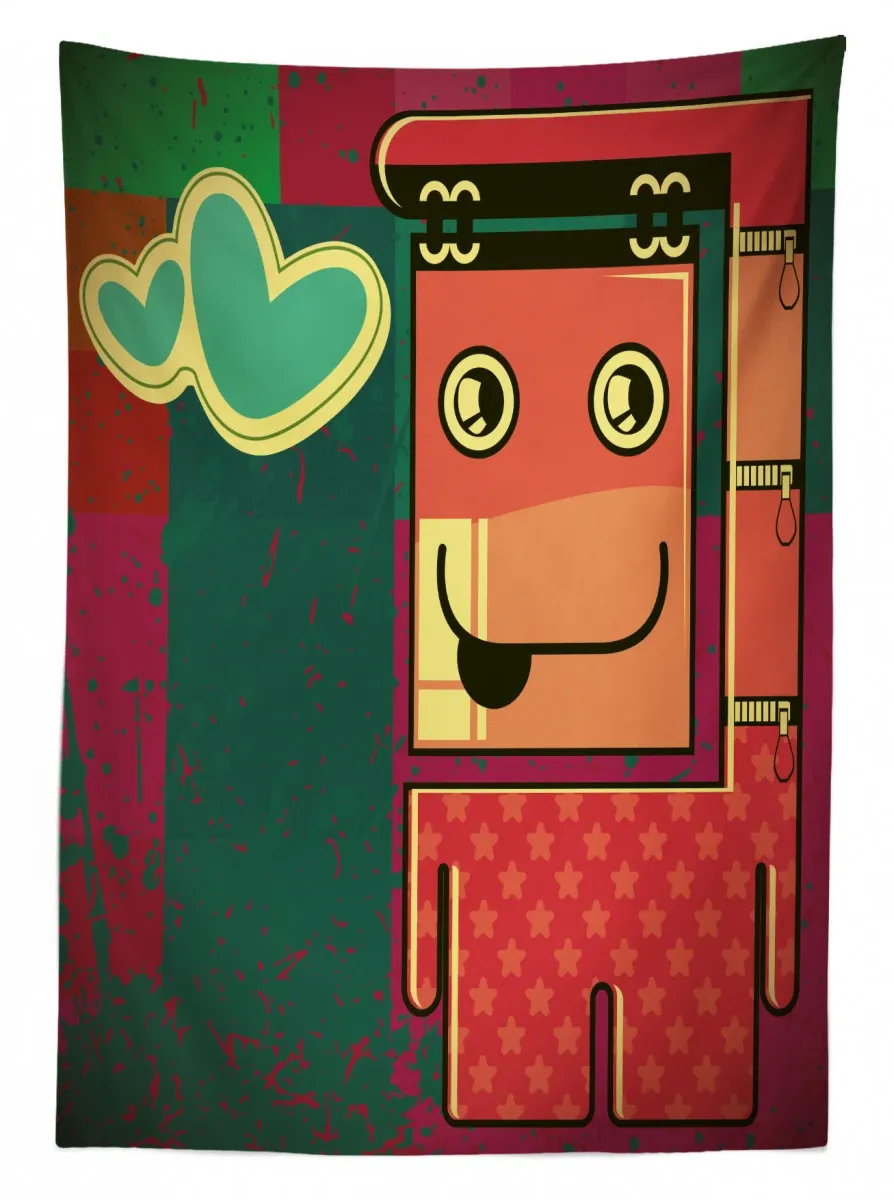 caricature monster grungy 3d printed tablecloth table decor 7512