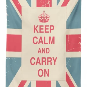carry on british flag 3d printed tablecloth table decor 2600