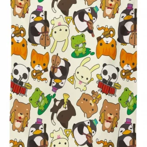 cartoon animal music 3d printed tablecloth table decor 2546