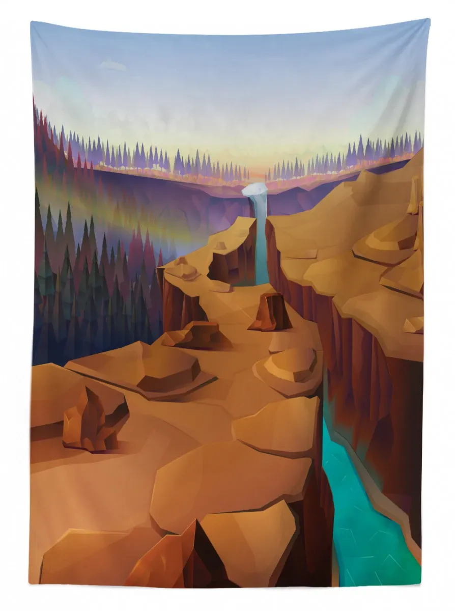 cartoon canyon 3d printed tablecloth table decor 2709