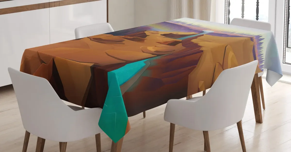 cartoon canyon 3d printed tablecloth table decor 6244