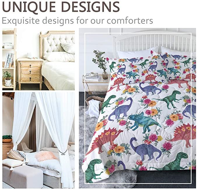 Cartoon Dinosaur Patterns Duvet Cover Bedding Set cartoon dinosaur patterns duvet cover bedding set 2449