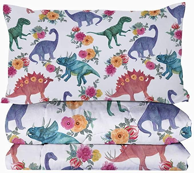 Cartoon Dinosaur Patterns Duvet Cover Bedding Set cartoon dinosaur patterns duvet cover bedding set 7049