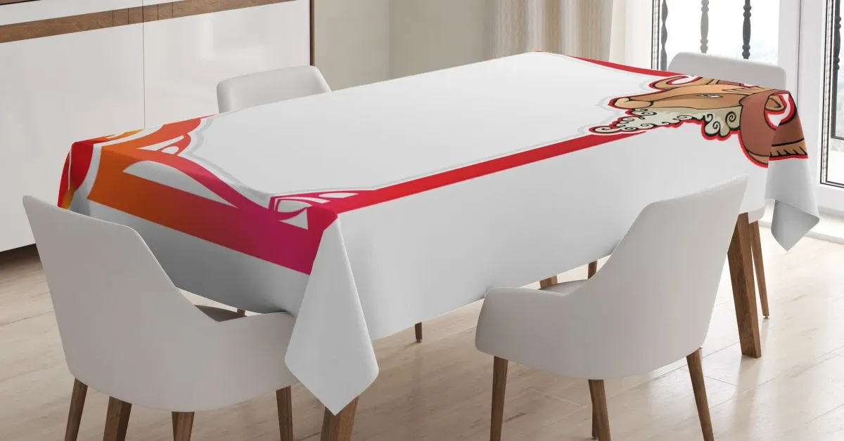 Cartoon Frame 3D Printed Tablecloth Table Decor cartoon frame 3d printed tablecloth table decor 2911