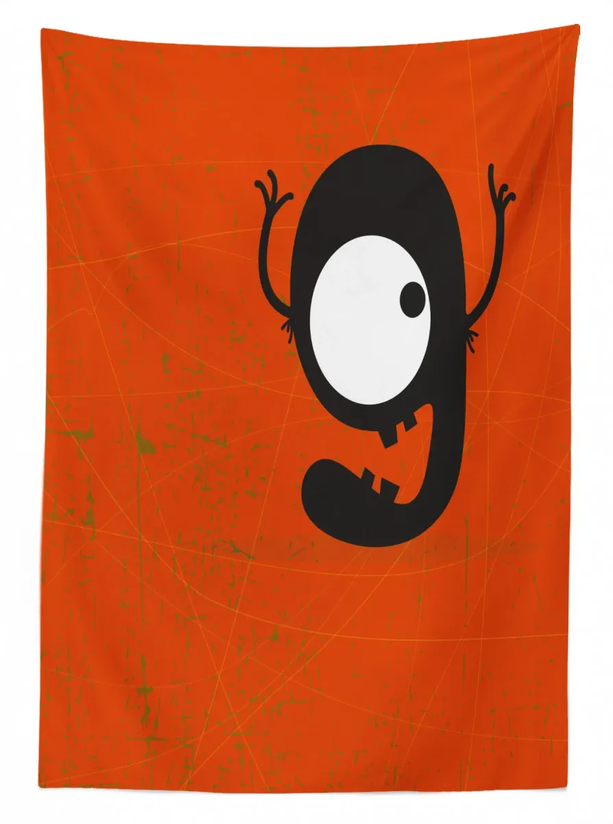 Cartoon Letter G Monster 3D Printed Tablecloth Table Decor cartoon letter g monster 3d printed tablecloth table decor 6540