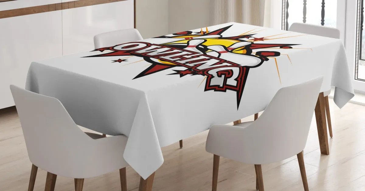 cartoon retro crash 3d printed tablecloth table decor 2964