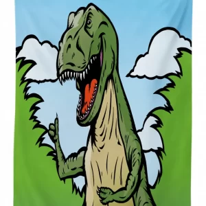 cartoon t rex funny 3d printed tablecloth table decor 3724
