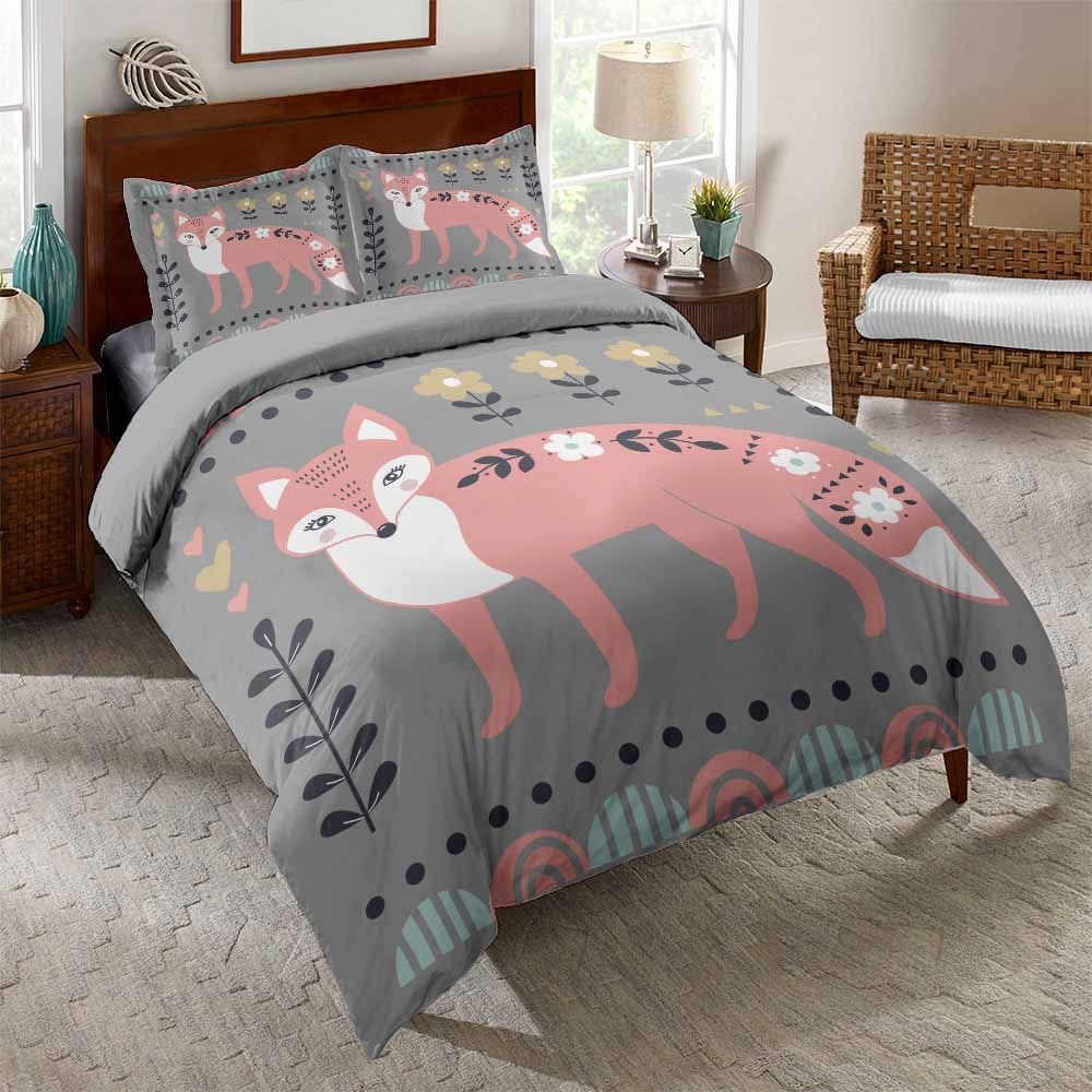 Cat Lady Floral Background Printed Bedding Set Bedroom Decor cat lady floral background printed bedding set bedroom decor 1598