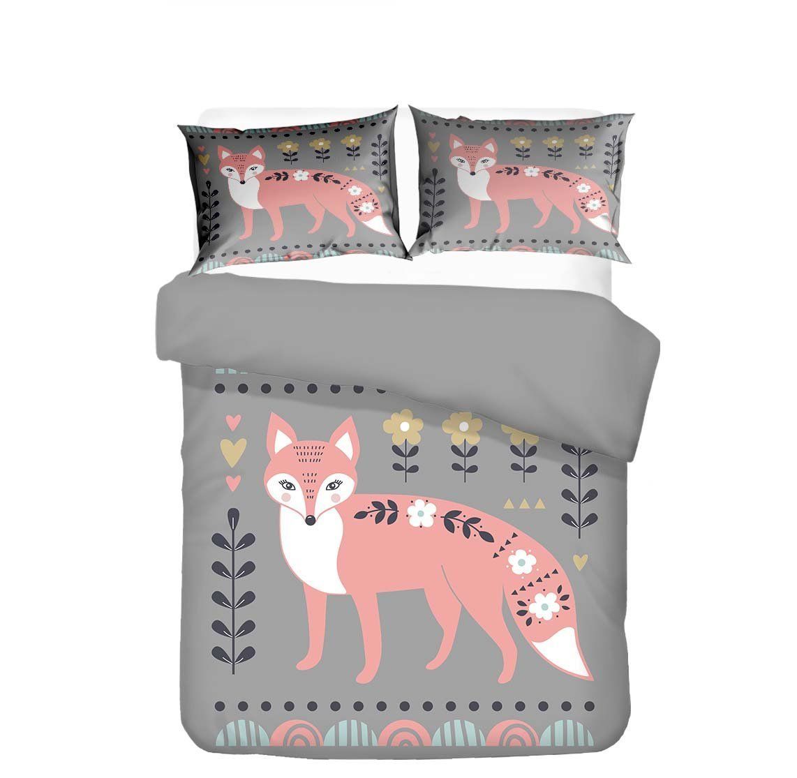 Cat Lady Floral Background Printed Bedding Set Bedroom Decor cat lady floral background printed bedding set bedroom decor 6781