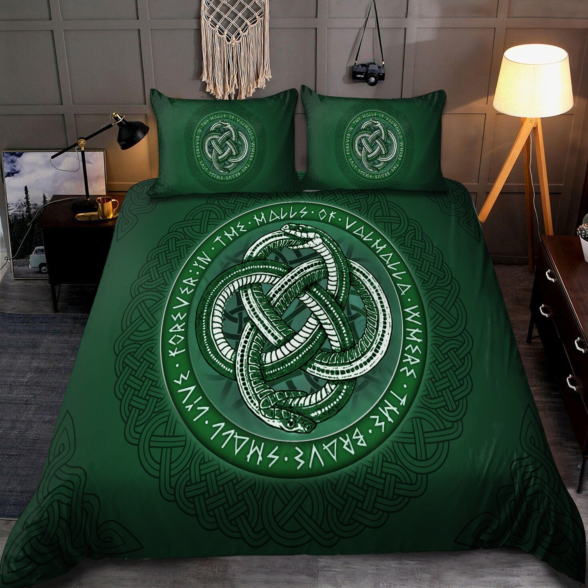 celtic irish snake st patricks day duvet cover bedding set 6222