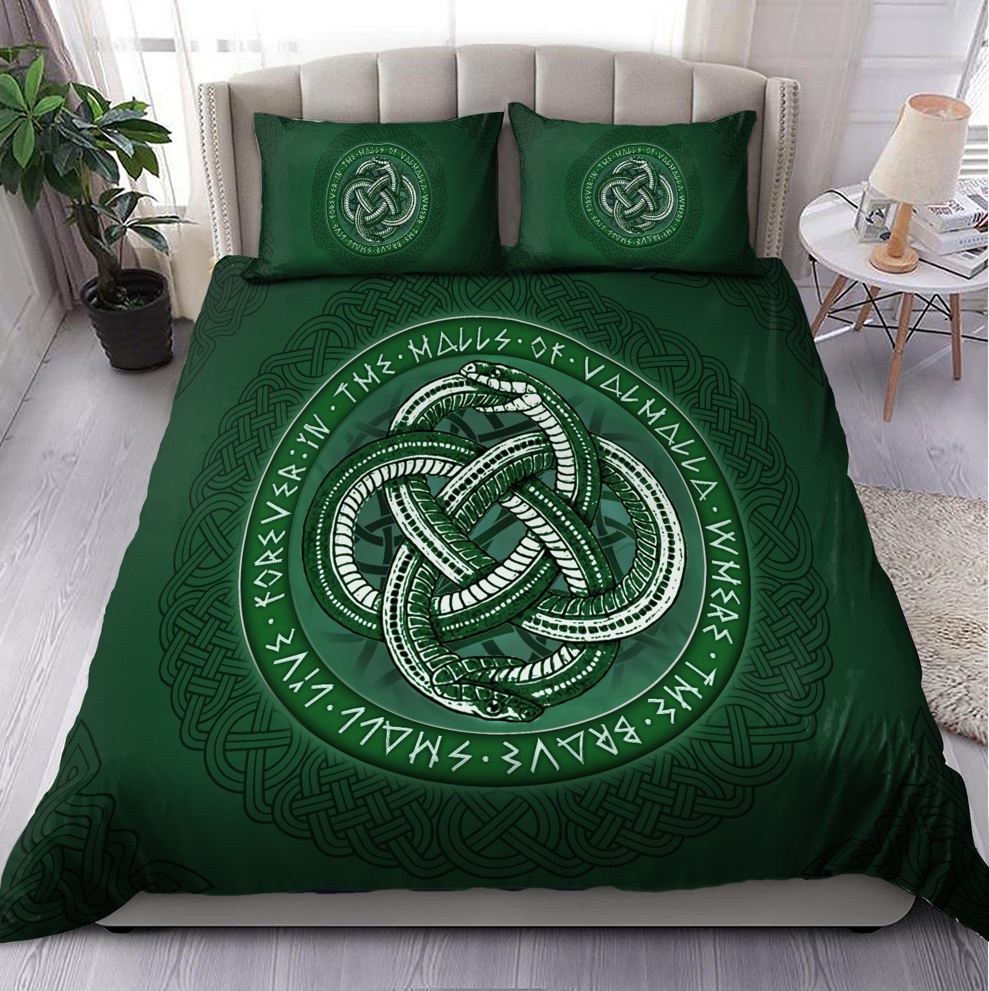 celtic irish snake st patricks day duvet cover bedding set 7297