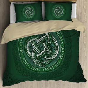 celtic irish snake st patricks day duvet cover bedding set 7698