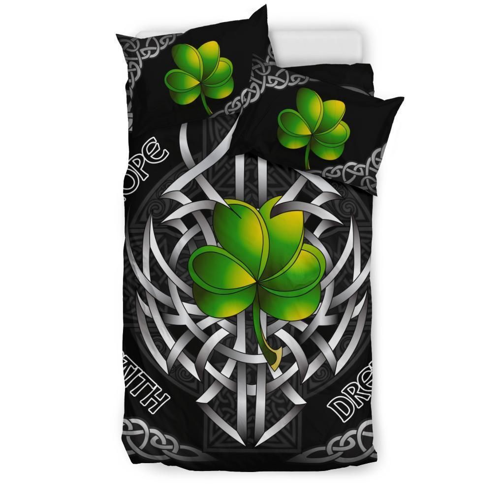 celtic shamrock and cross bedding set bedroom decor 1040