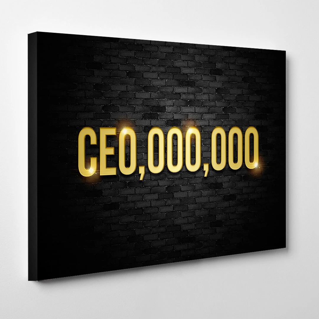 ceo motivational positive canvas print wall art decor 3291