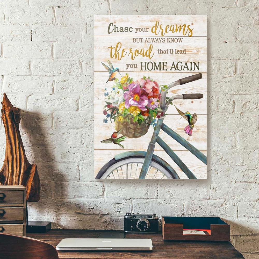 chase your dreams hummingbird canvas prints wall art decor 2099