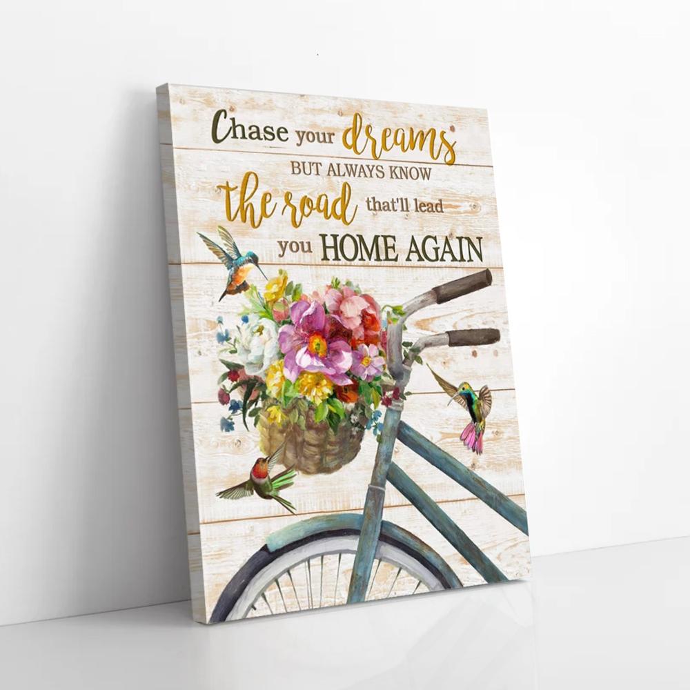 chase your dreams hummingbird canvas prints wall art decor 6396