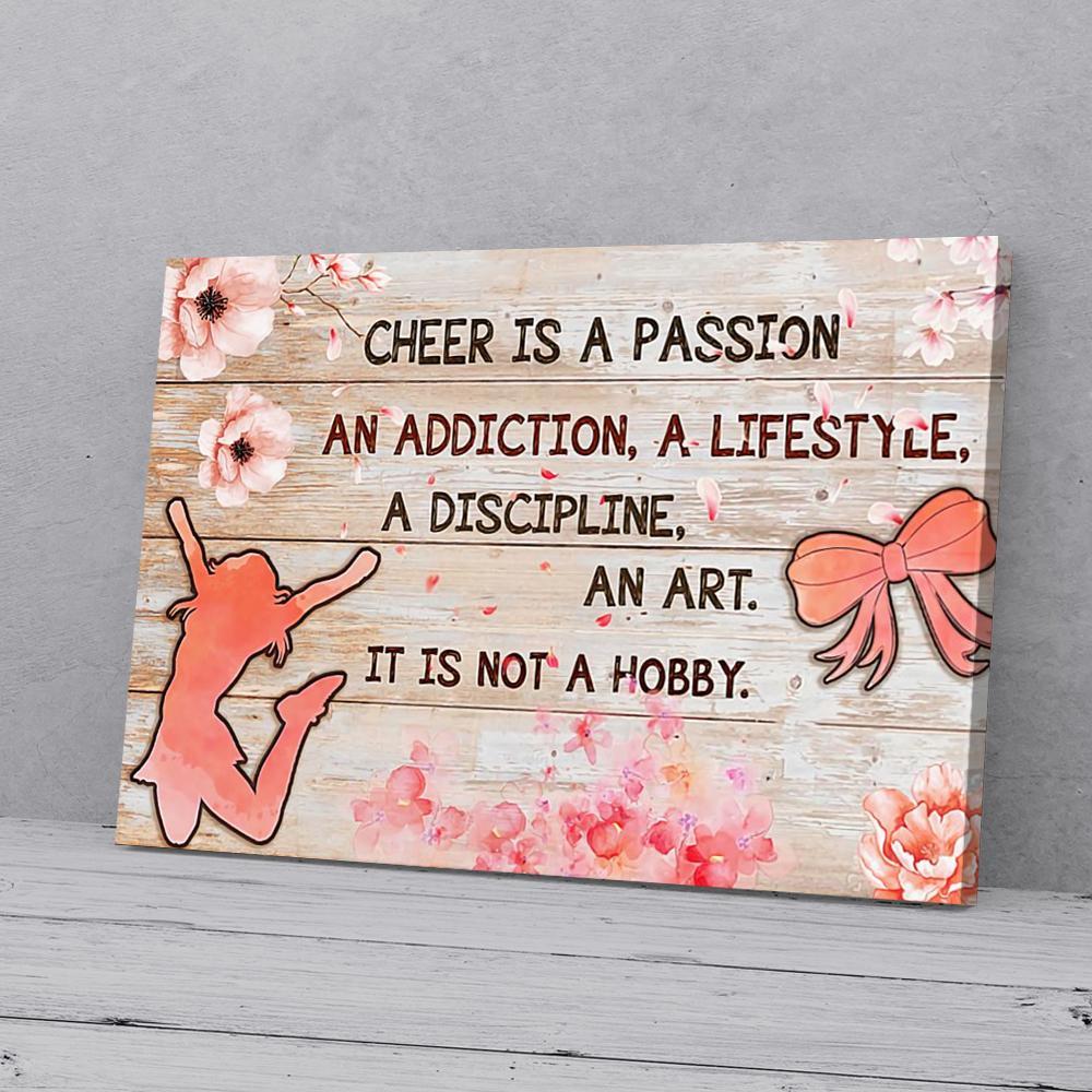 cheerleading addiction canvas prints wall art decor 7550